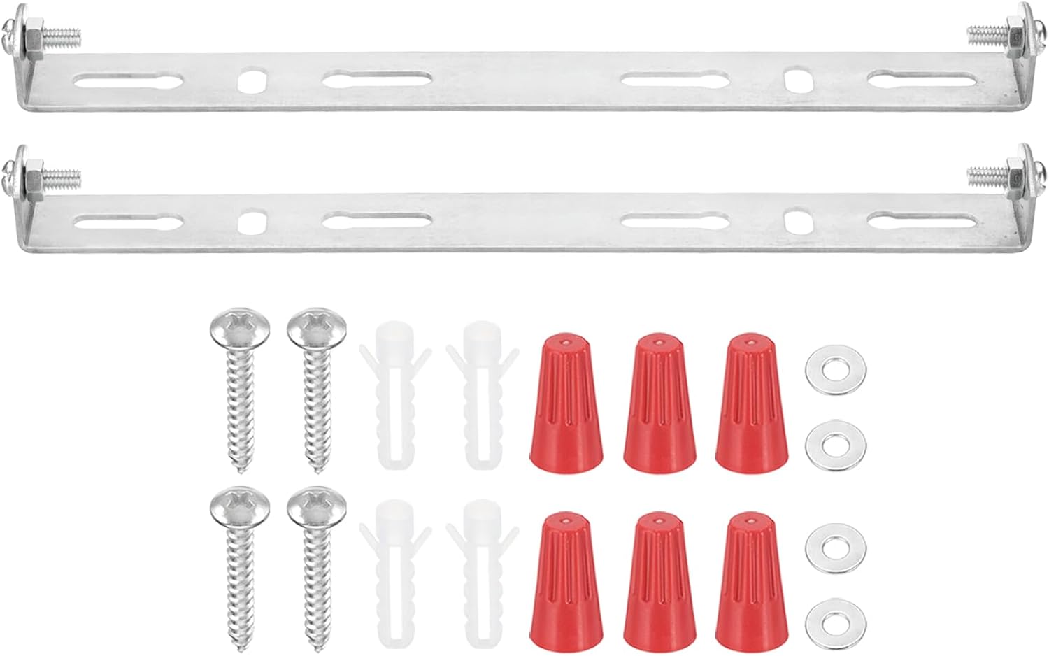 PATIKIL 180mm (7.1") Universal Light Fixture Mounting Bracket Kit, 2 Set Light Crossbar Ceiling Light Plate with Screw for Wall Lights Ceiling Lighting Pendant Chandelier