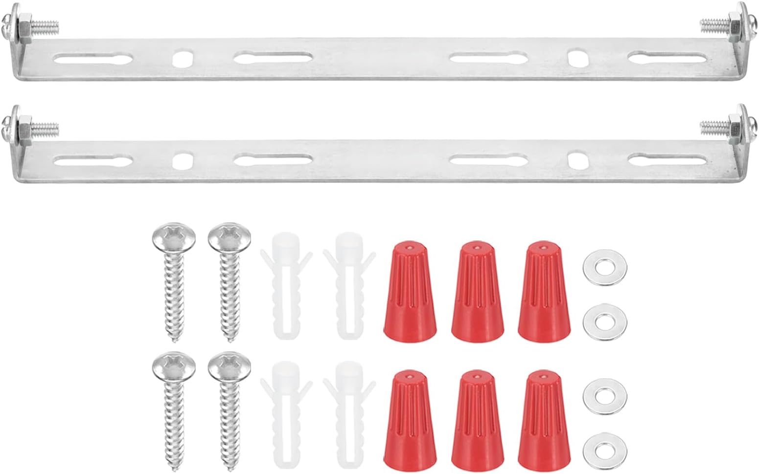 PATIKIL 180mm (7.1") Universal Light Fixture Mounting Bracket Kit, 2 Set Light Crossbar Ceiling Light Plate with Screw for Wall Lights Ceiling Lighting Pendant Chandelier
