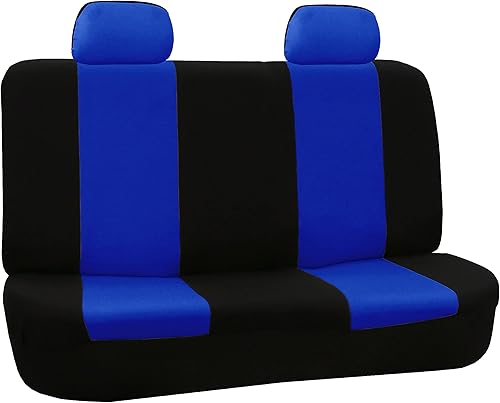 FH Group Funda de asiento de automóvil para asiento trasero, fundas de asiento trasero de ajuste universal para automóviles con banco sólido,
