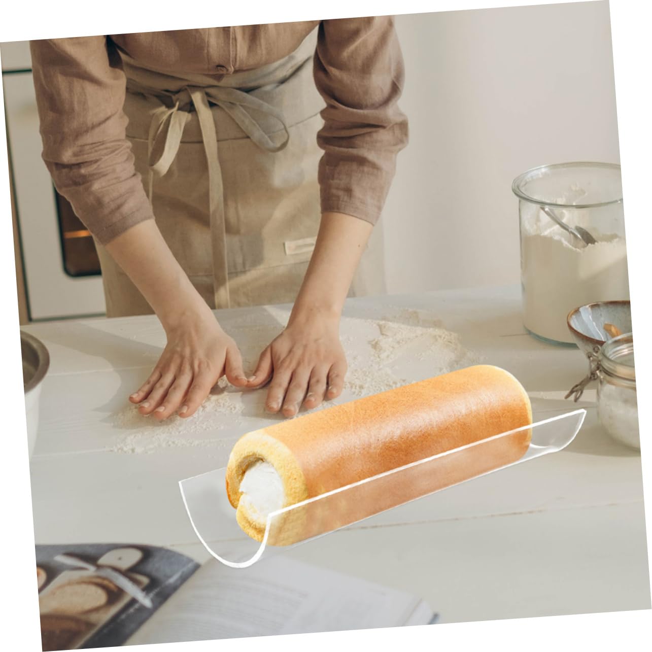 Cabilock 5 Stück Rollen Dessertformen Küchenform Dessertherstellung Form Acryl