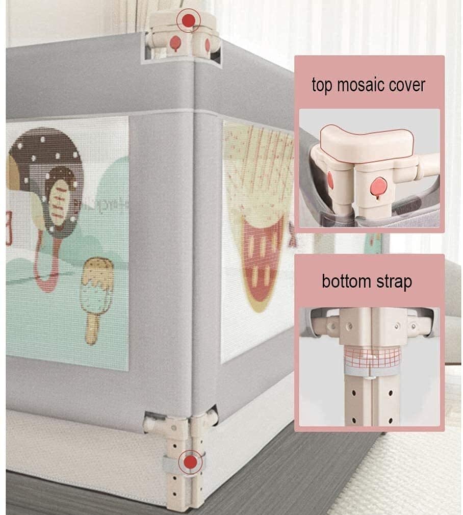 Rieles de Cama para corralito de bebé para niños pequeños, barandilla de Seguridad Lateral, separación, elevación, Altura Ajustable, Valla de guardería, Juguete anticolisión, Antic