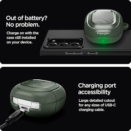 Miniatura 6 de Spigen Funda protectora resistente diseñada para Galaxy Buds Core (2025)  FE (2023)  Buds2 Pro (2022)  Buds 2 (2021)  Buds Pro (2021)  Buds Live