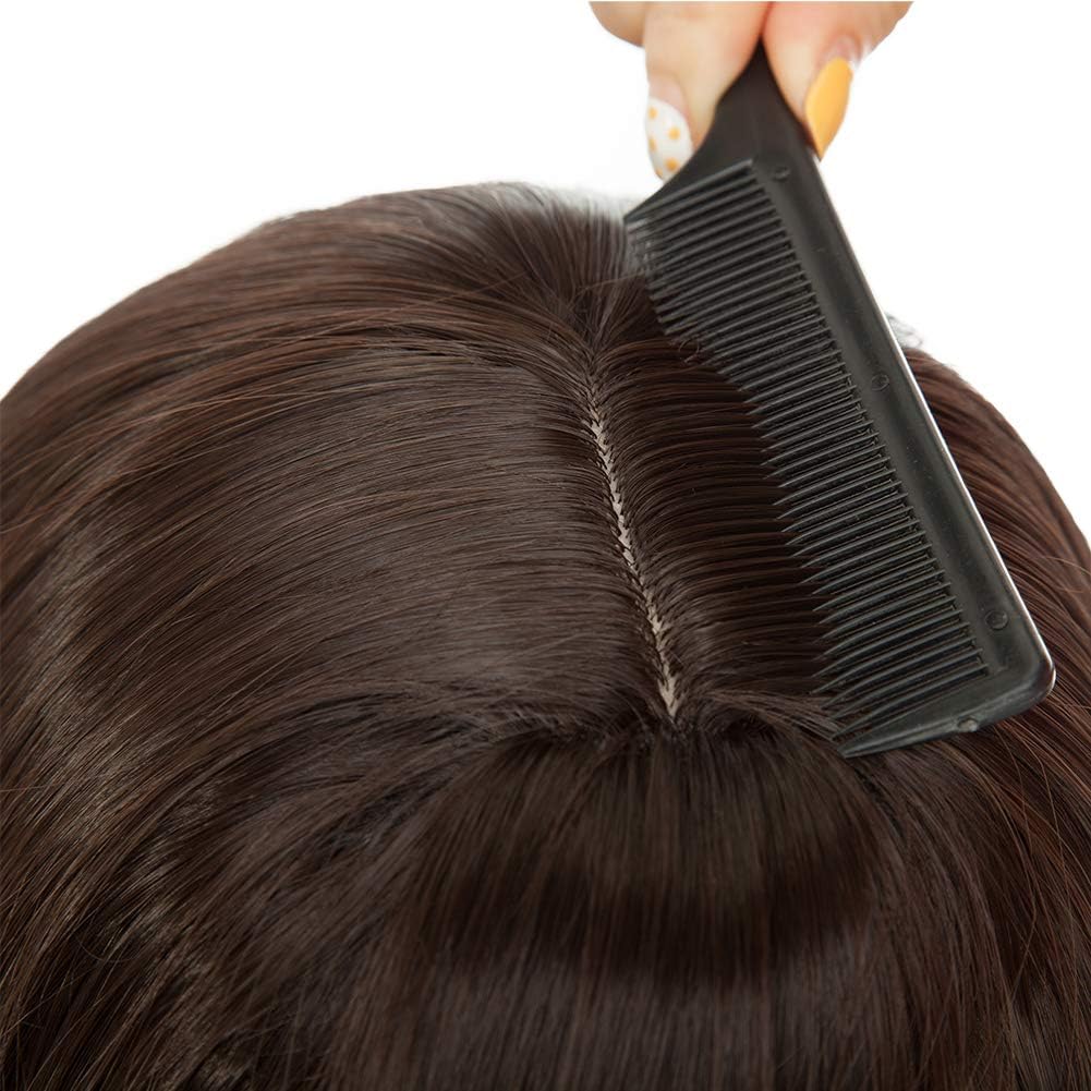 Hair Topper For Thinning Hair Women 11″ clip in Hair Top Pieces Long