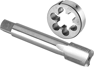 7/8"-20 UNEF Tap and Die Set, 7/8 x 20 UNEF Machine Thread Tap and Round Die Right Hand
