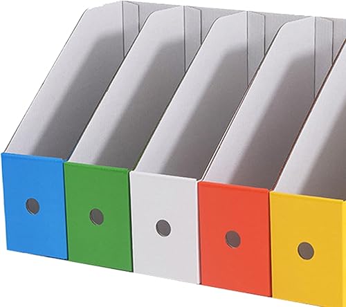 Miniatura 9 de Paper File Storage Rack Desktop Organizer Office Document Holder for Study and Workspaces Paper Construction with Easy-Clean Surface Practical with