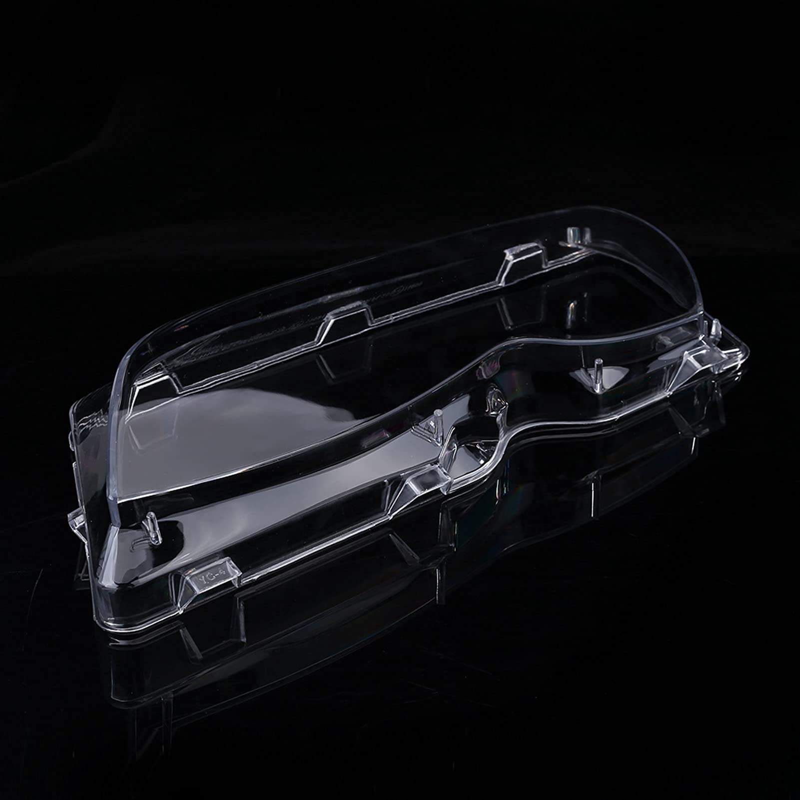 Ejoyous 1 Par de Cubiertas de Cristal para Faros Delanteros de Coche Izquierdo Y Derecho para E46 4D 320i/325i/325xi/330i/330xi 02-05 63126924043 63126924044