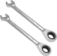 Vista 16 de Llave de trinquete de 1-1/8 pulgadas, llave combinada de trinquete, 12 puntos, 72 dientes para proyectos SAE espacios reducidos