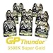 GP Thunder H11 3500K 55W JDM Golden Yellow High Performance Xenon Halogen Light Bulbs for Compatible Fog Light -High Beam - Low Beam