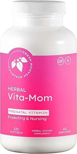 Mountain Meadow Herbs Vita-MOM Vitaminas prenatales – Suplemento de hierbas para mujeres con ácido fólico, hierro, multivitaminas y hierbas
