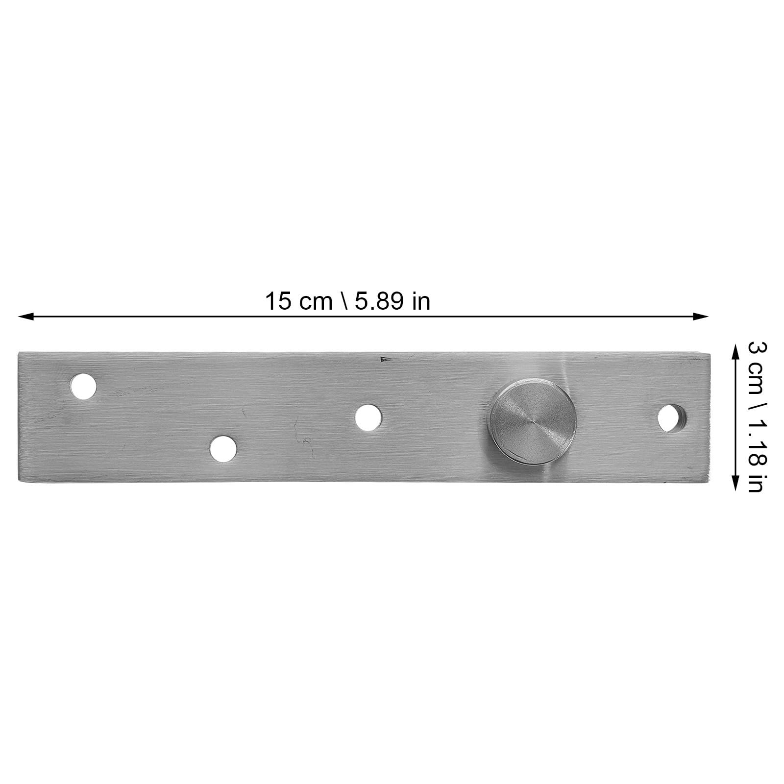 4 Piezas Bisagra Oculta de Acero Inoxidable Rotación de 360 Grados | Instalación Oculta, Conexión Firme y Prevención de Óxido, para Puerta Secreta y Pantalla Plegable Giratoria