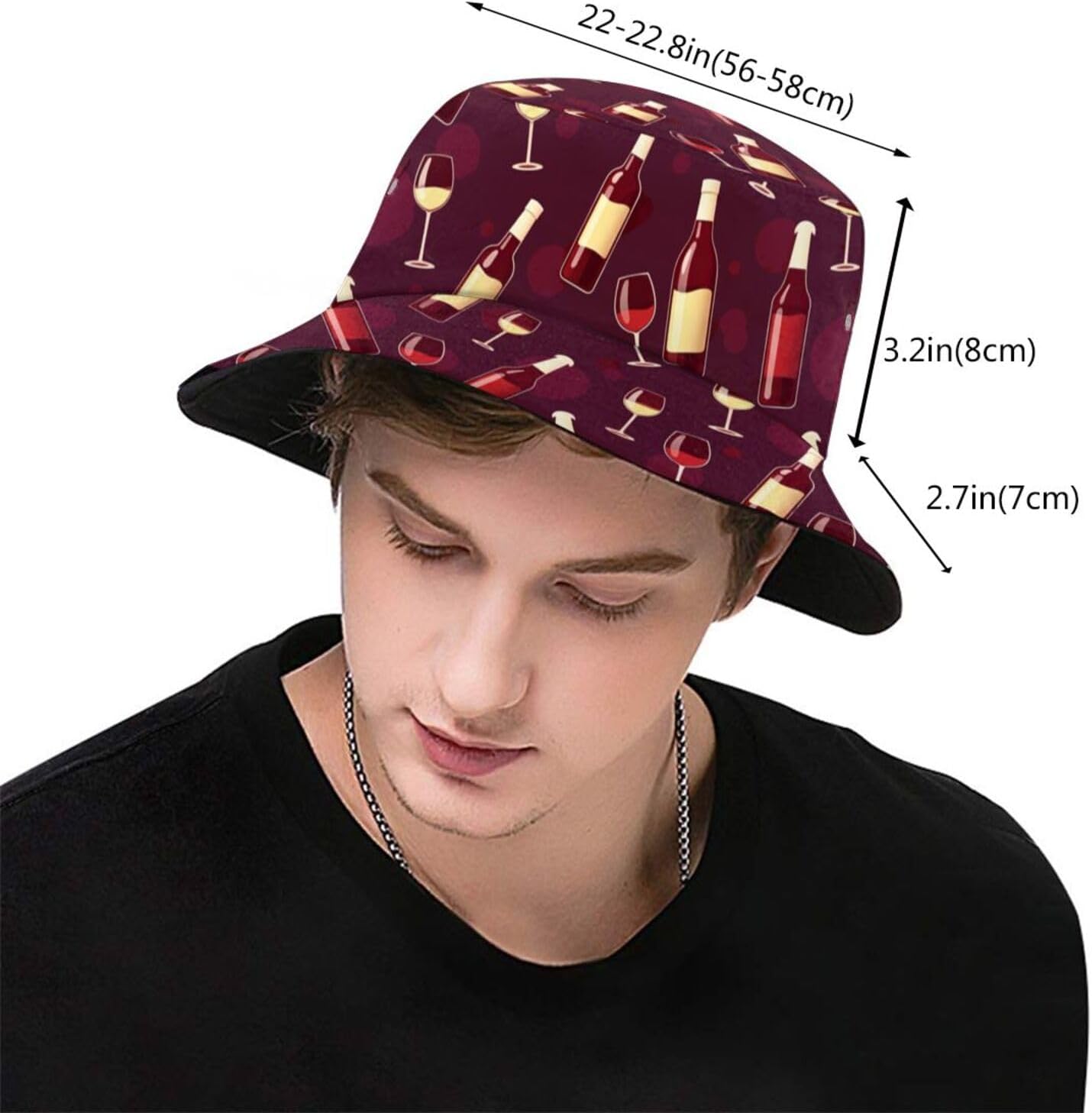 Funny Duck Bucket Hat Fisherman Hat Beach Travel Sun Hat Outdoor Cap for Unisex Men Women image 3