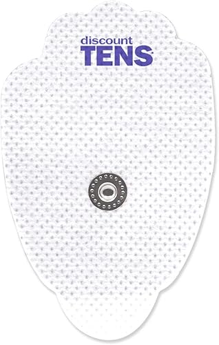 Miniatura 3 de TENS Electrodos, almohadillas grandes de repuesto de calidad premium para unidades de TENS, 10 pares de electrodos TENS en unidades a broche
