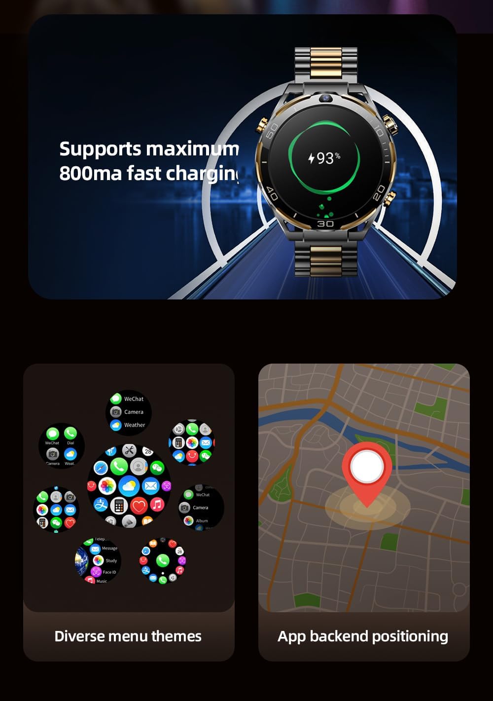 Smart Watches for Men with Call Function, 1.43" AMOLED Smart Watch, Bluetooth Make/Answer Calls, 600mAh Fitness Watch with Heart Rate Sleep Monitor, 200+ Sports Modes, IP68 Smartwatch for Android iOS