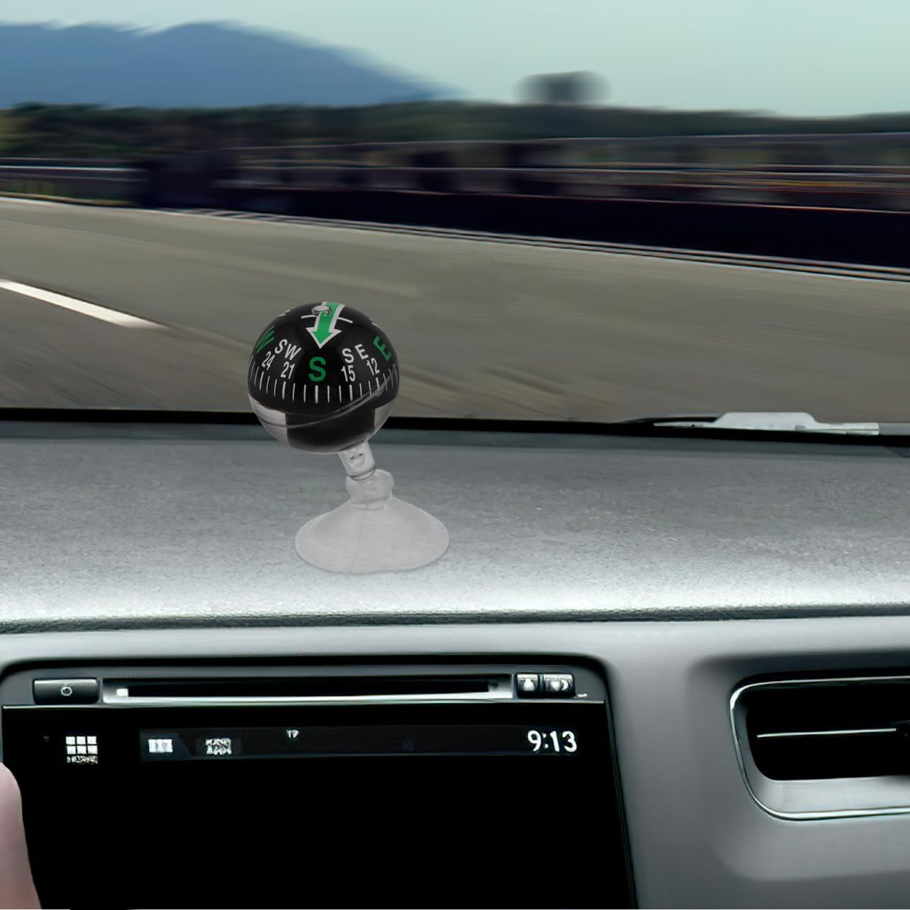 MAGICLULU Vehicle Dashboard Compass with Suction Cup Compact Direction Guide Ball for Cars Trucks and Use Durable Outdoor Navigation Tool for Travel and Adventure