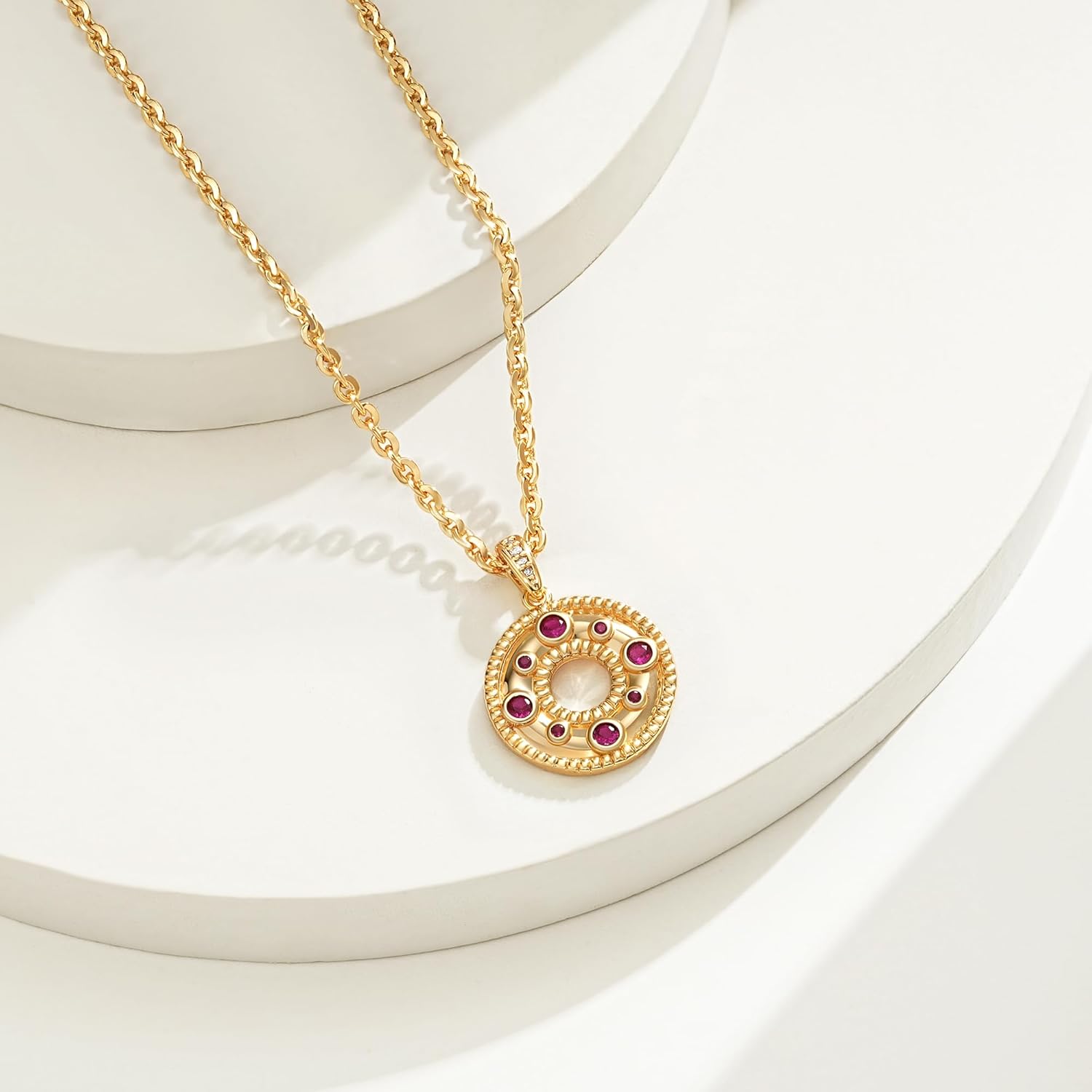 BENEIGE Gold Necklace Gold Plated with Cubic Zirconia Charm Necklaces for women - Image 6