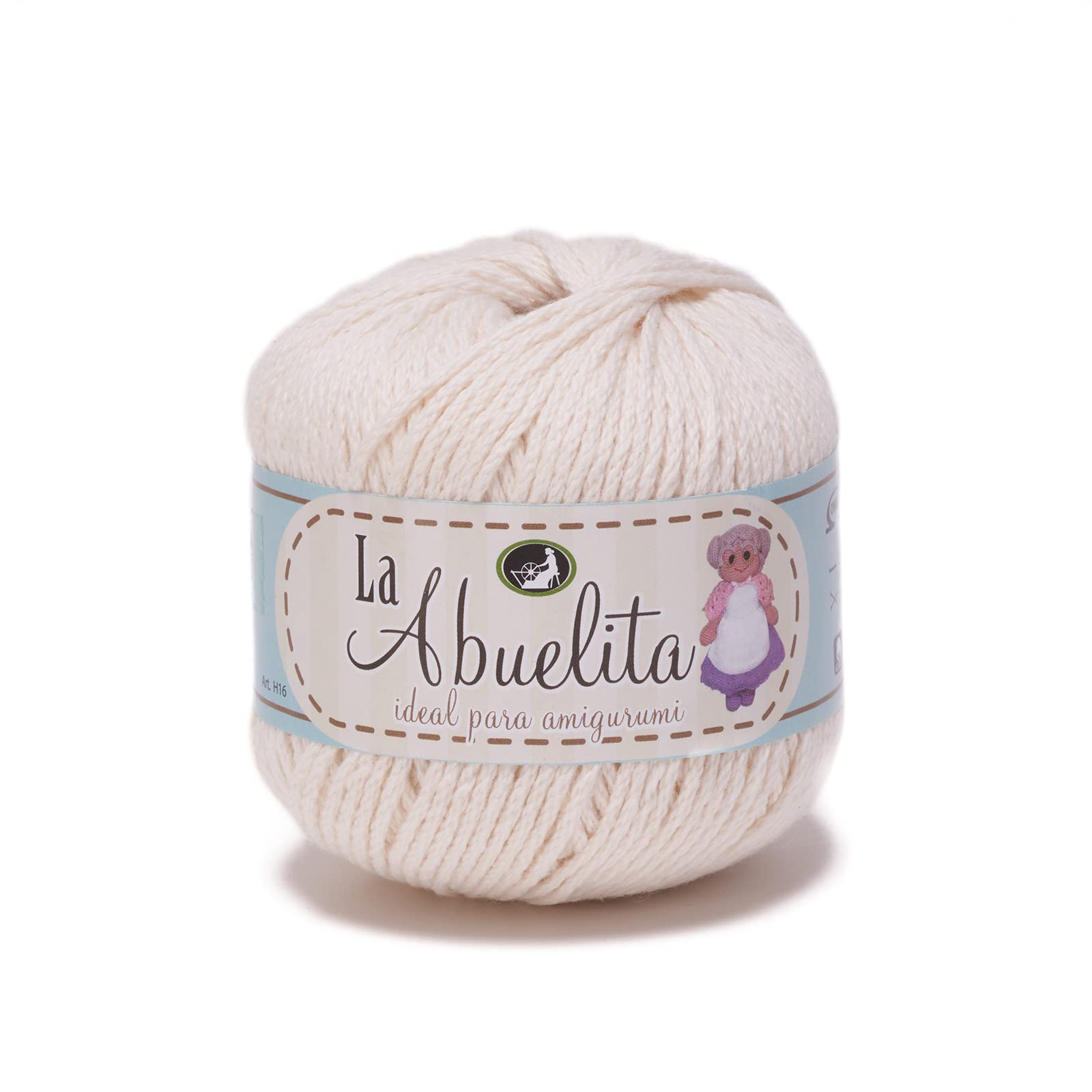La Abuelita - 100% Cotton Yarn (50grams) - Ideal for Amigurumi - 18 Bone