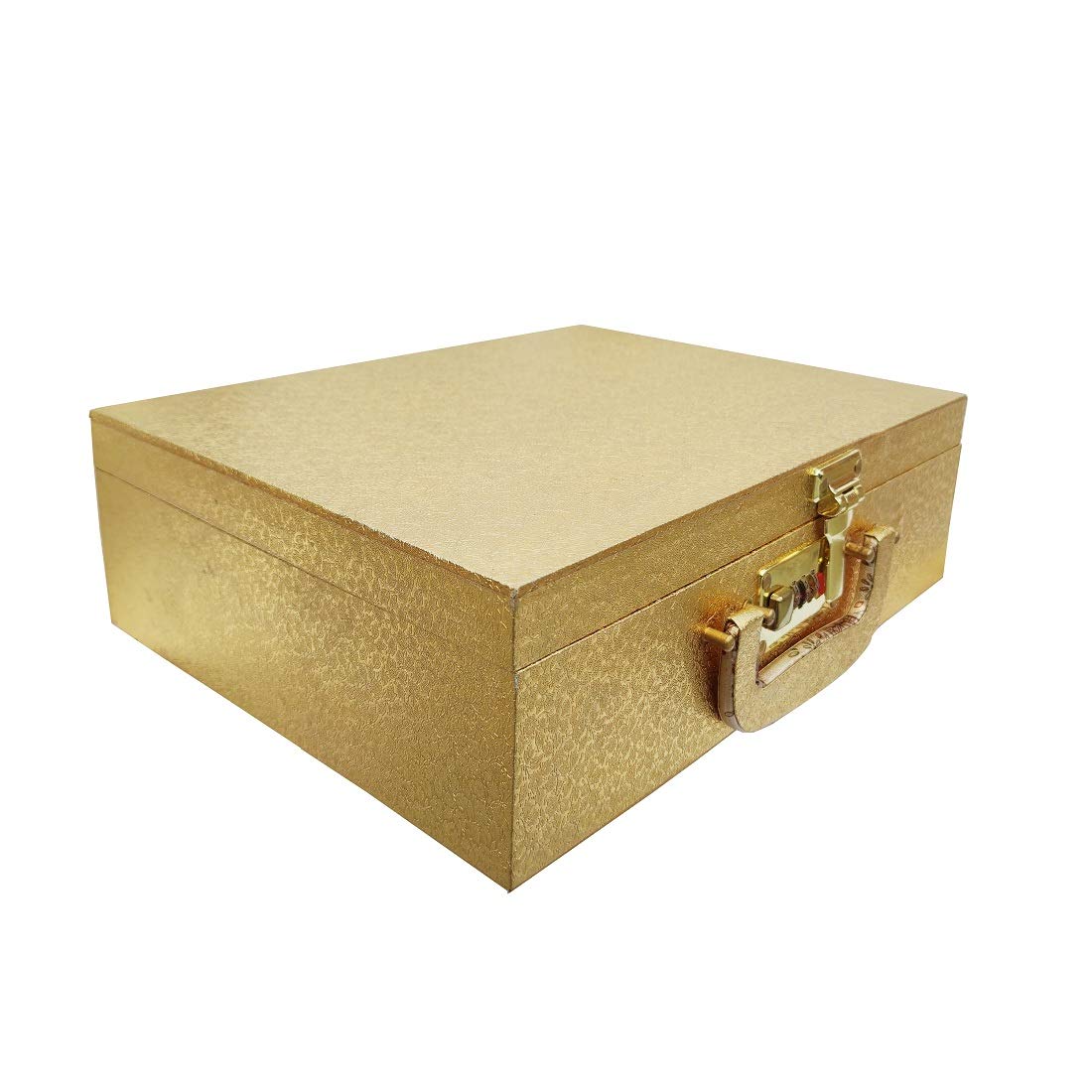 wood Jewelry Storage Box, Gold
