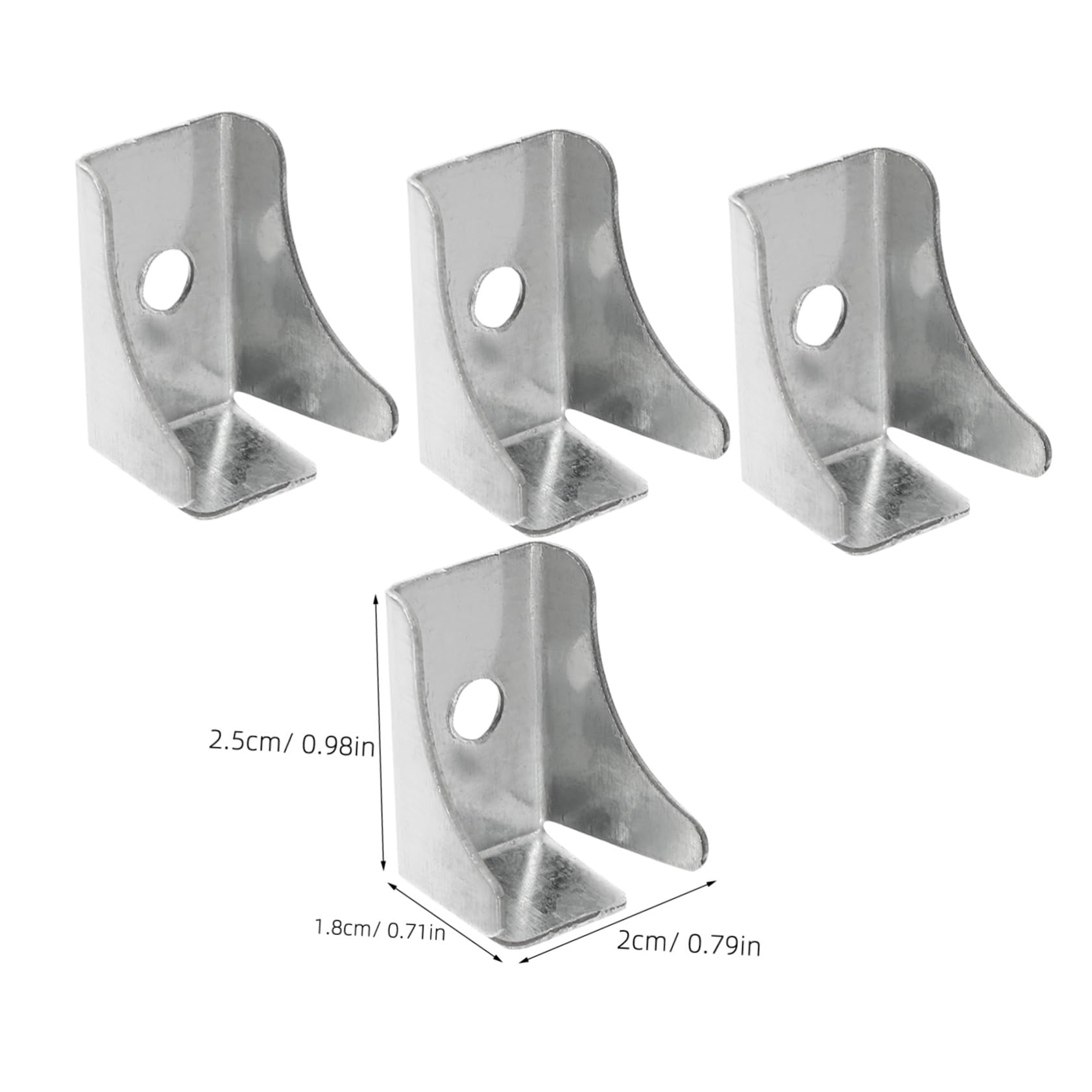 NUOBESTY 4 Sätze Aktenschrankzubehör Schrankregalklammern Schrankklammer Regalstütze Regalklammern Für Regale Industrieregale Schrankregalklemmen Stützen Eisen Silber 10 Stück * 4