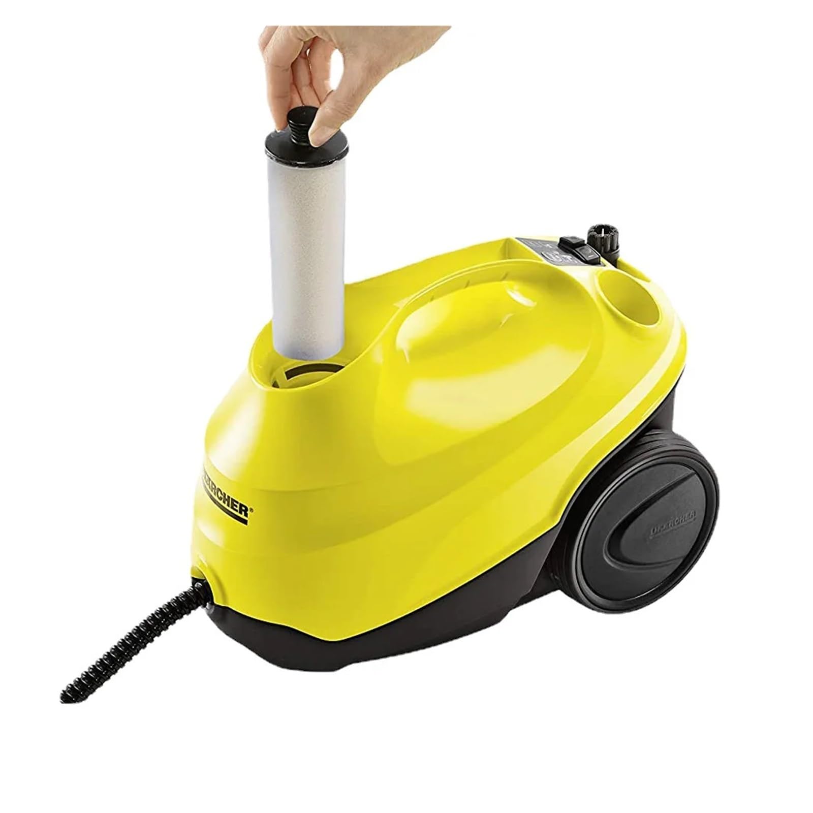 RWRAEO Compatible con Karcher SC2 SC3 Premium, Filtro de descalcificación de Agua Limpia Vertical, Cartucho de Filtro Limpiador de Agente descalcificador(2 pcs)