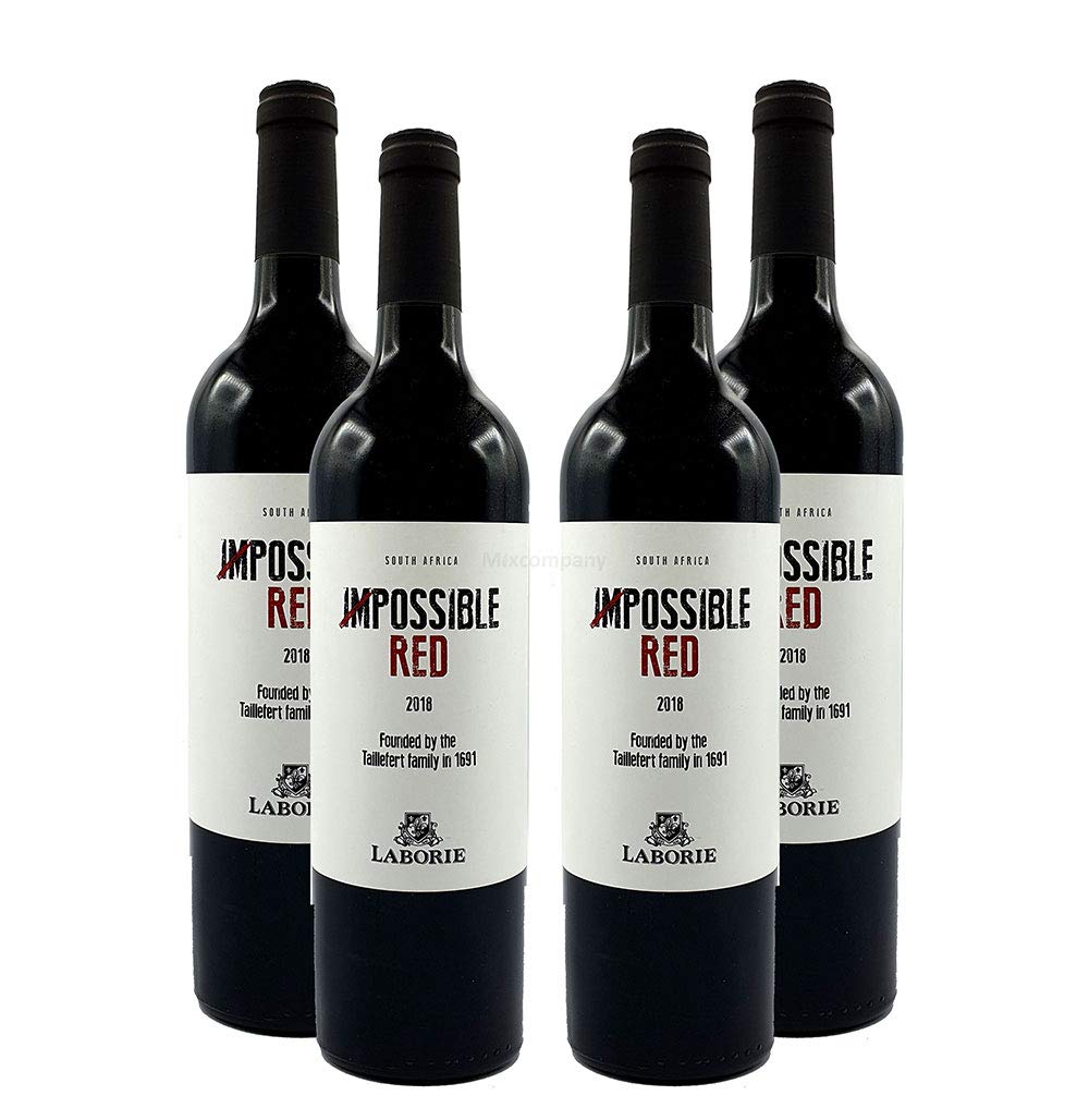 Laborie Rotwein 4er Set Impossible Red South Africa 4x 0,75L (14% Vol) Jahrgang variierend