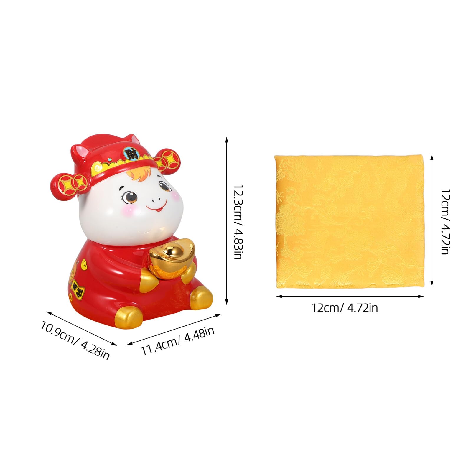 ERINGOGO Keramik Spardose Pferdeform Handgefertigt 13cm Dekorativer Münzbehälter mit Einwurfschlitz Sparschwein für Zuhause und Geschenk