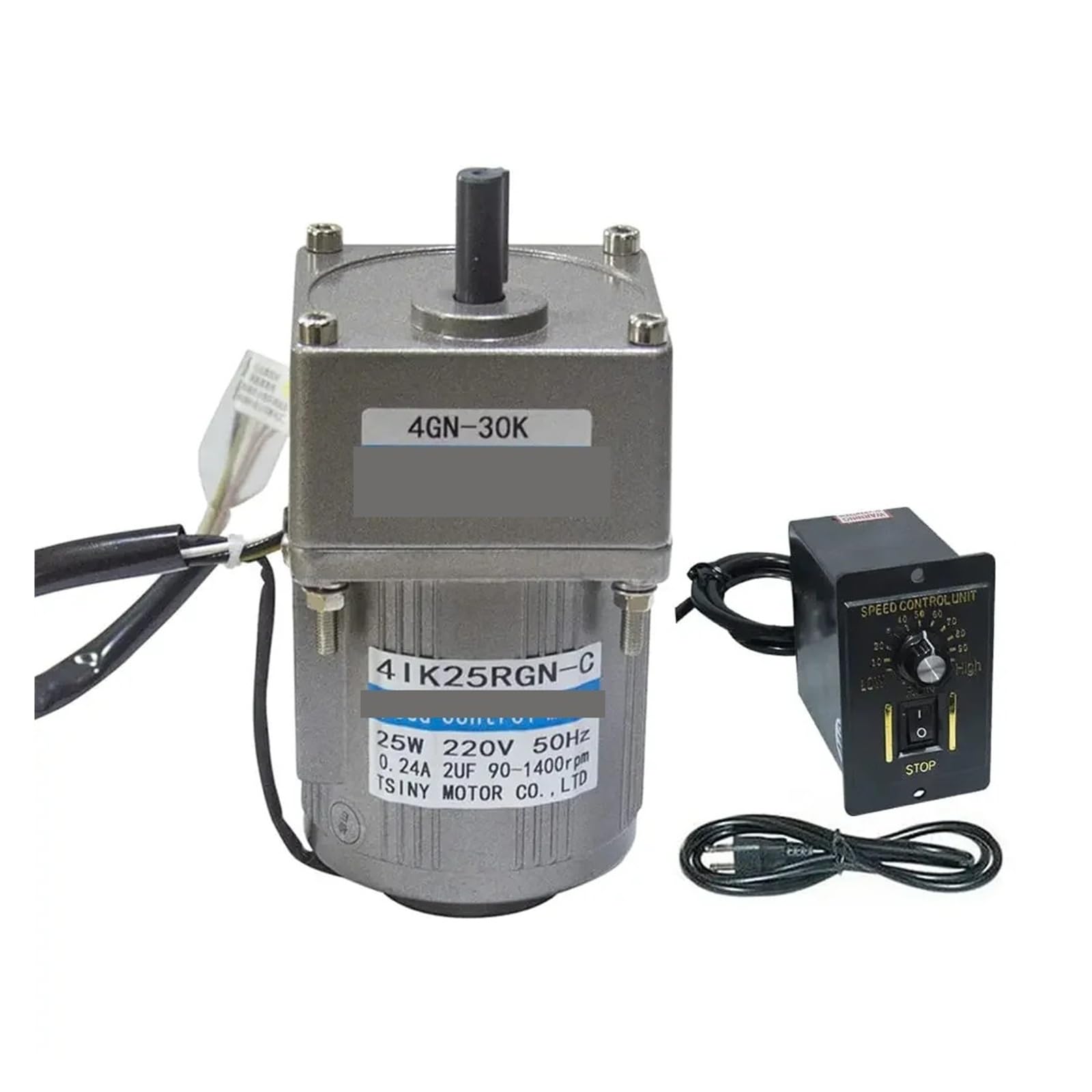 Moteur réducteur à engrenages variables réglable 25W AC 220V/110V 50/60HZ