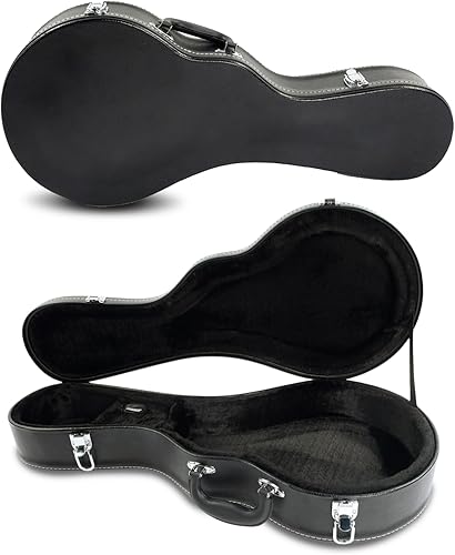 Miniatura 7 de Ktaxon A-Style - Estuche rígido para mandolina, funda de piel rígida de lujo, funda protectora de madera con interior de felpa