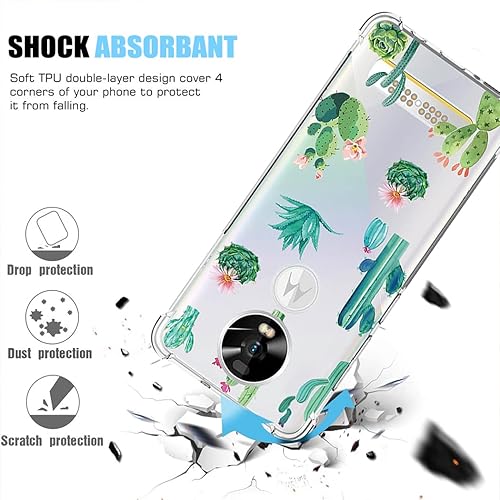 Miniatura 7 de Funda de teléfono para Moto Z4, Motorola Z4 Play XT1980-4 para niñas y mujeres, funda protectora transparente de TPU suave y transparente para