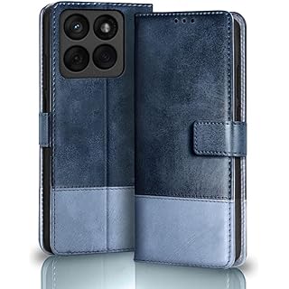 TheGiftKart Moto Edge 60 Fusion Dual Color Leather Case 5G