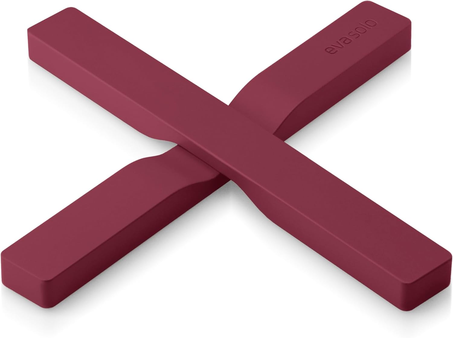 Eva Solo Magnetic Trivet, Nylon and Silicone, Cross-Shaped, Ruby, 7.6 x 0.8 Inches, Dishwasher Safe