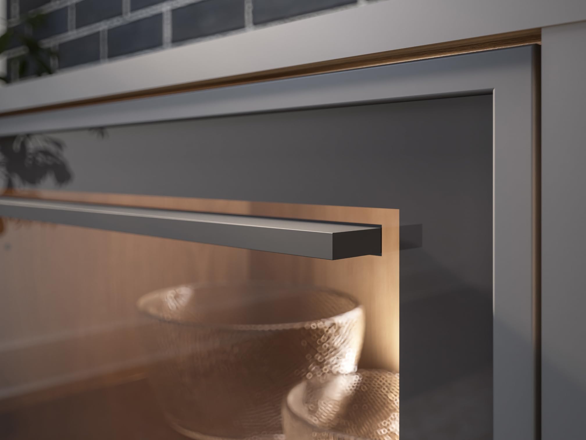 moebel-dich-auf Wohnwand Nardo in Wildeiche Verschiedene Board-Sets, Lowboard, Sideboard, Braunglas, Softclose, inkl. LED-Beleuchtung
