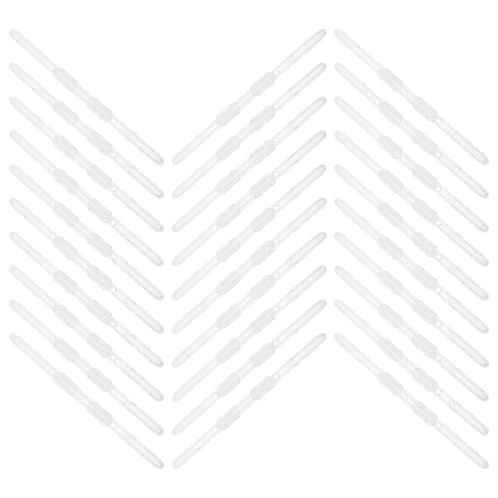Bandes de reliure transparentes blanches 100 pcs de rangement papier - 8