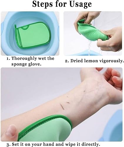 Miniatura 4 de Guantes de toalla de esponja, guante exfoliante profundo, esponja de guantes de toalla sin dolor, guante de esponja exfoliante suave, guantes de