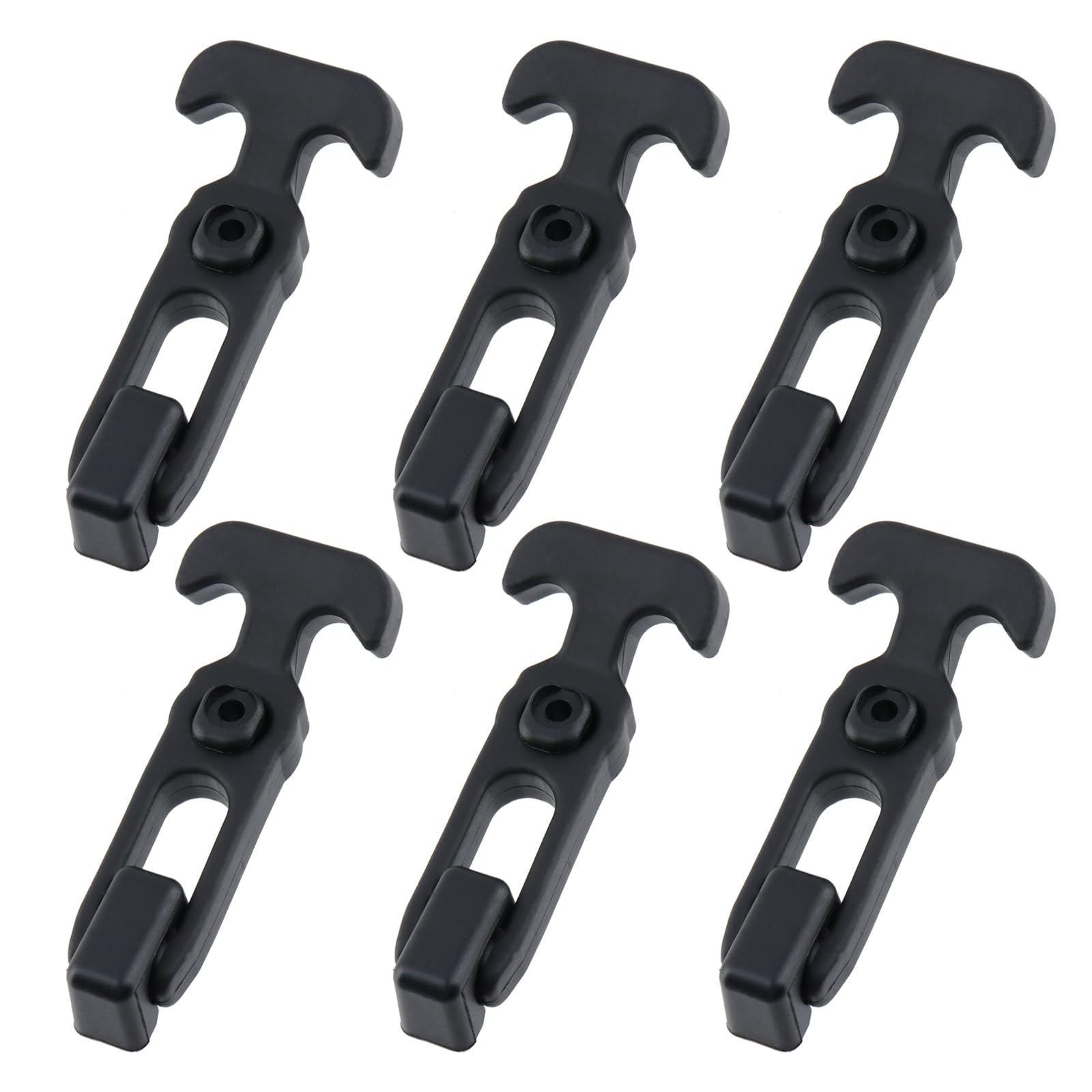 T Tulead Boat Hatch Latches T Handle Latch, Black, 4.33"×1.81", 6PCS