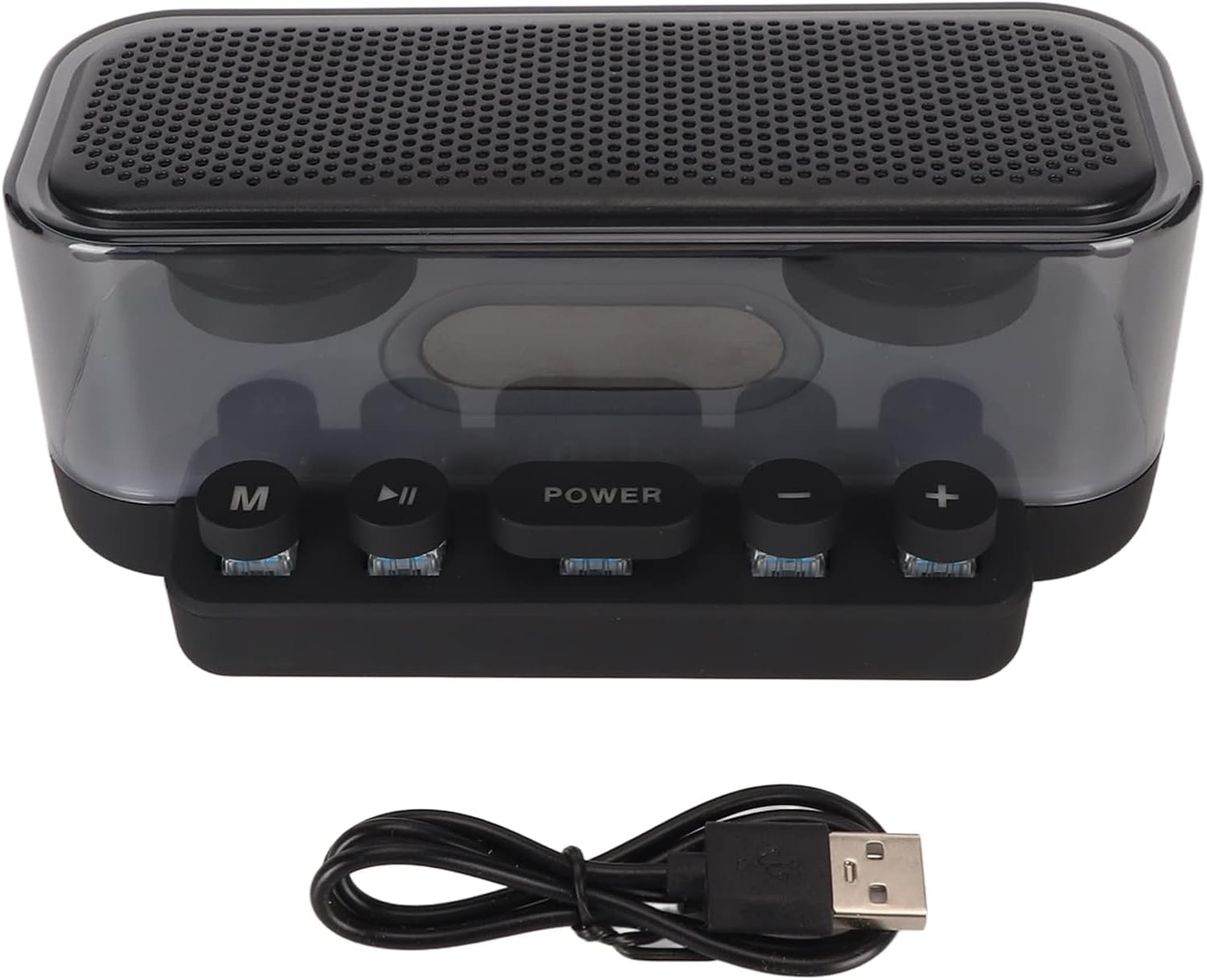 Bluetooth Speaker, Portable Speaker with Stereo Sound, RGB Lights, Mechanical Buttons, IPX5 Water Resistant for Smartphone Tablet Laptop