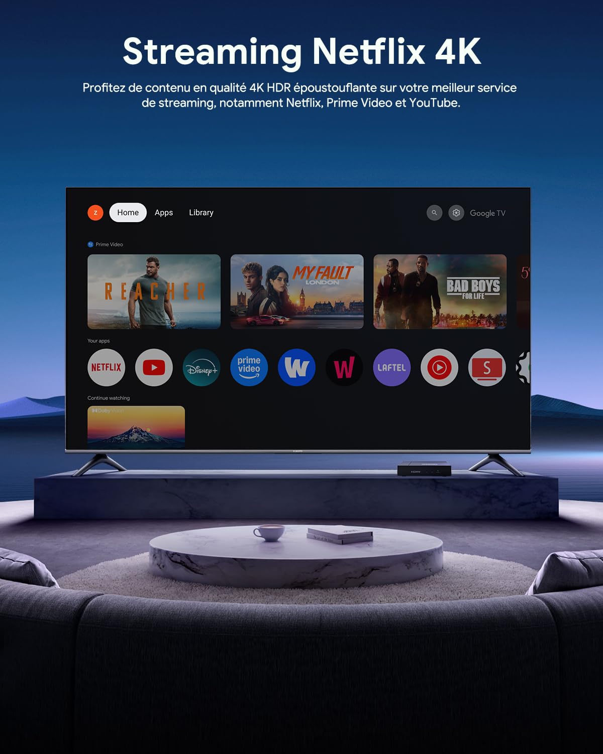 Android TV Box 12.0, MECOOL KM9PRO MAX Smart TV Box 2GB 32GB Certificado Netflix Google Asistente Dolby Audio, GTV Box 4K Soporte AV1 HDR 4K 2.4g 5.0g WiFi5 BT5.0 (Black)
