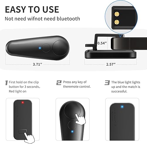 Miniatura 5 de Inncarvs RF Remote Control Page Turner para Kindle Paperwhite, cámara obturador remoto selfie, para iPad iPhone Android Tablets E-Book lectura