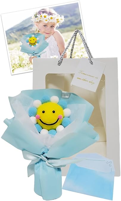 Amazon Mmmall ぬいぐるみの花束 スマイルフラワー 卒業祝い プチギフト 小学校卒業式 女の子 造花 花束 ギフト 枯れない花 ブルー 造花 オンライン通販 Amazon Mmmall ぬいぐるみの花束 スマイルフラワー 卒業祝い プチギフト 小学校卒業式 女の子 造花 花束 ギフト 枯れない花 ブルー 造花 オンライン通販