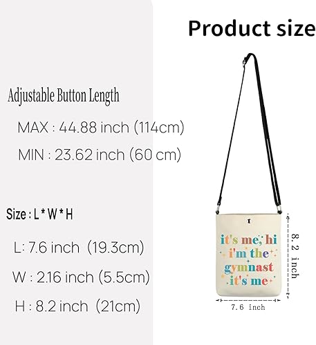 Miniatura 8 de TSOTMO Gimnasta equipo de gimnasia regalo regalo de graduación de gimnasta "It's Me, Hi I'm the Gymnast It's Me", bolsa de regalo para mujeres,