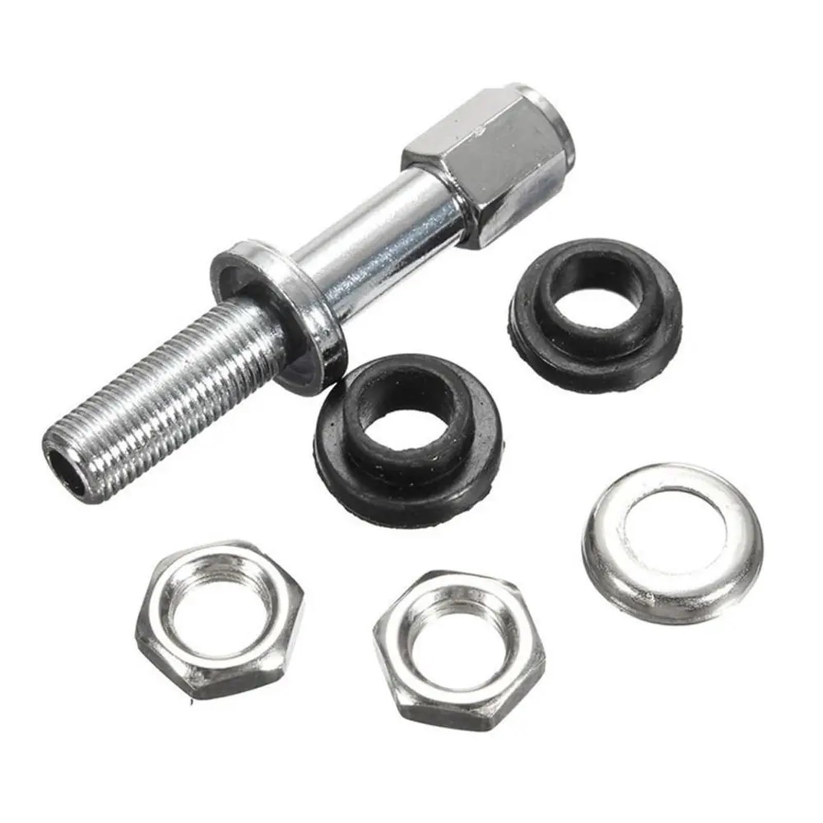 1 stücke Edelstahl TR48E Bolt-in Auto Tubeless Rad Reifen Ventilschaft Staub Kappe Abdeckung for Motorräder Roller Moped Fahrrad Felgen