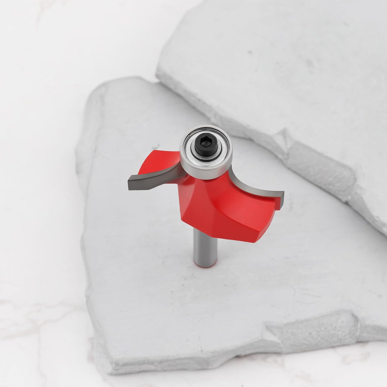 1/4" Shank Round Over Router Bit Carbide for Wood Panels Furniture Edges Cabinet Doors Red