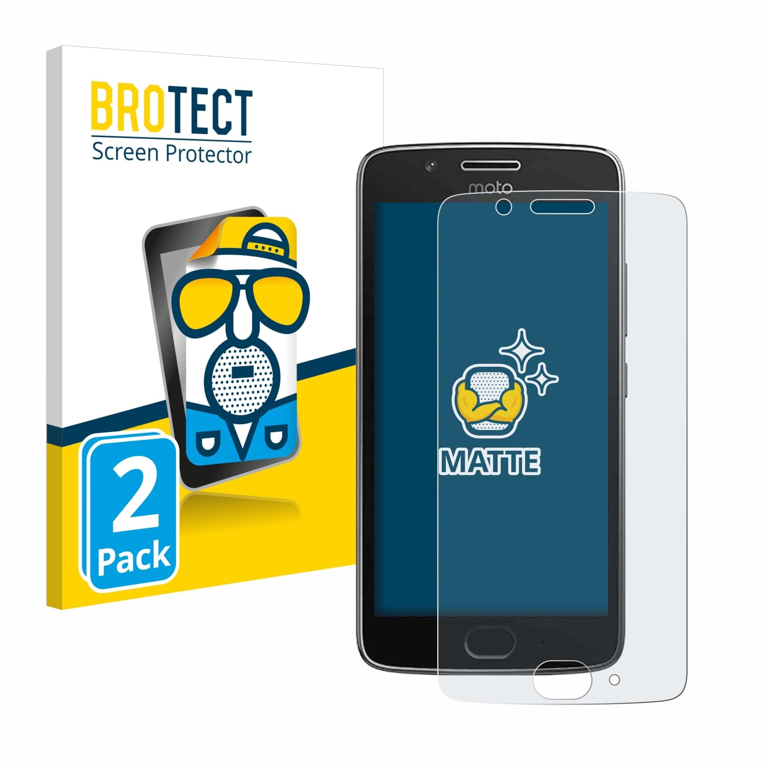 BROTECT Matte Entspiegelungsfolie Für Motorola Moto G73 5G - 2 Stück Anti-Reflex, Anti-Fingerprint Displayschutz