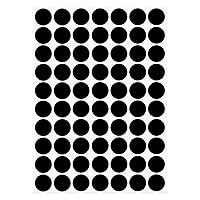 Vista 30 de uxcell 1 Hoja/140 Piezas de Pegatinas para Cubrir Agujeros de Tornillo, 12 mm de Diámetro, PVC Autoadhesivas, Tapas a Prueba de Polvo para Muebles