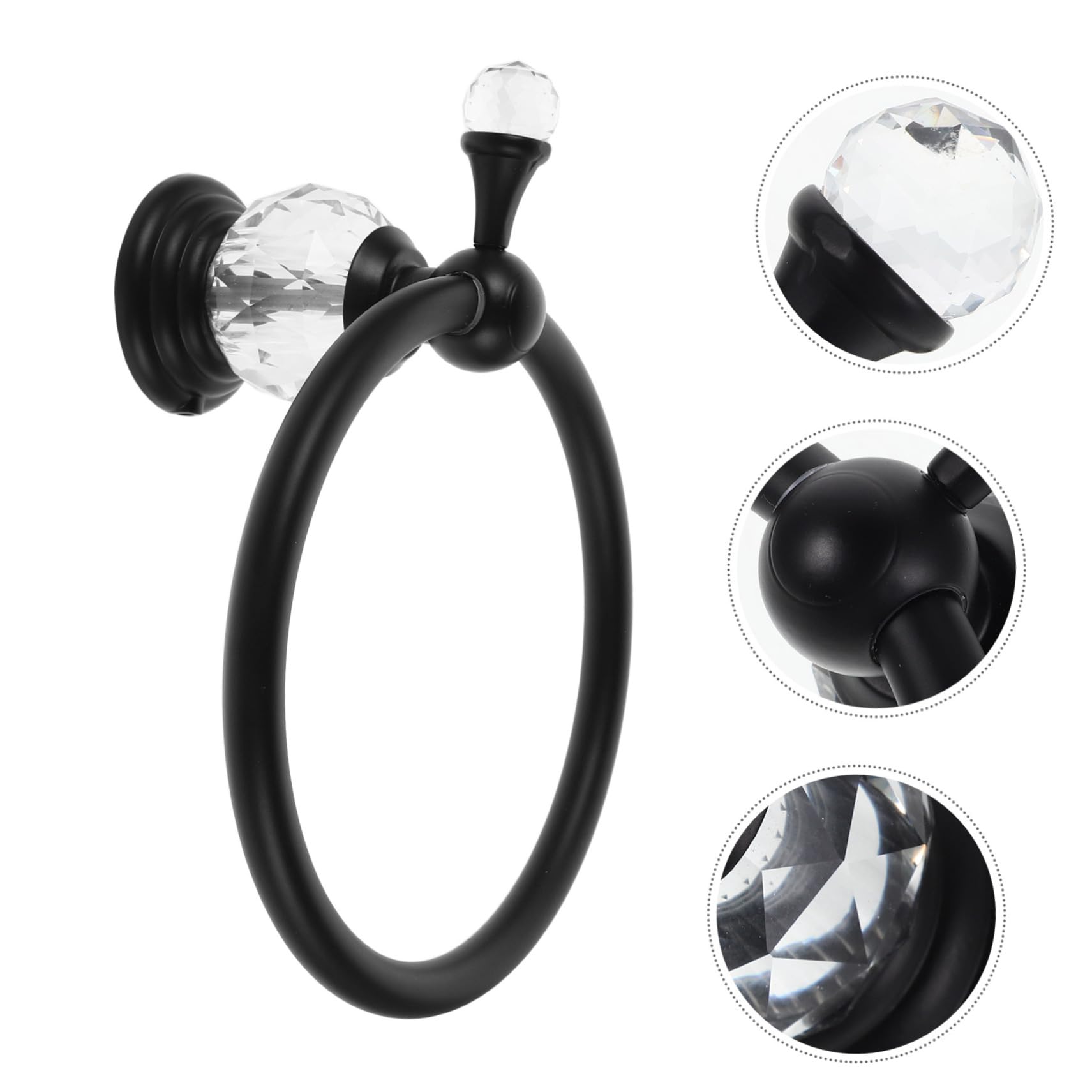 Toallero de Baño de Montaje en Pared Toallero de Pared de Aleación de Zinc Diseño Redondo Alta Resistencia para Baño y Cocina