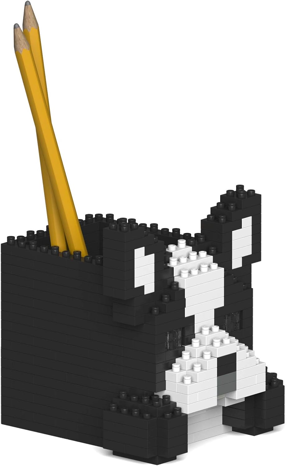 JEKCA Boston Terrier Pencil Cup 01S | Dog Plastic Building Blocks | Stationary | Age 14+