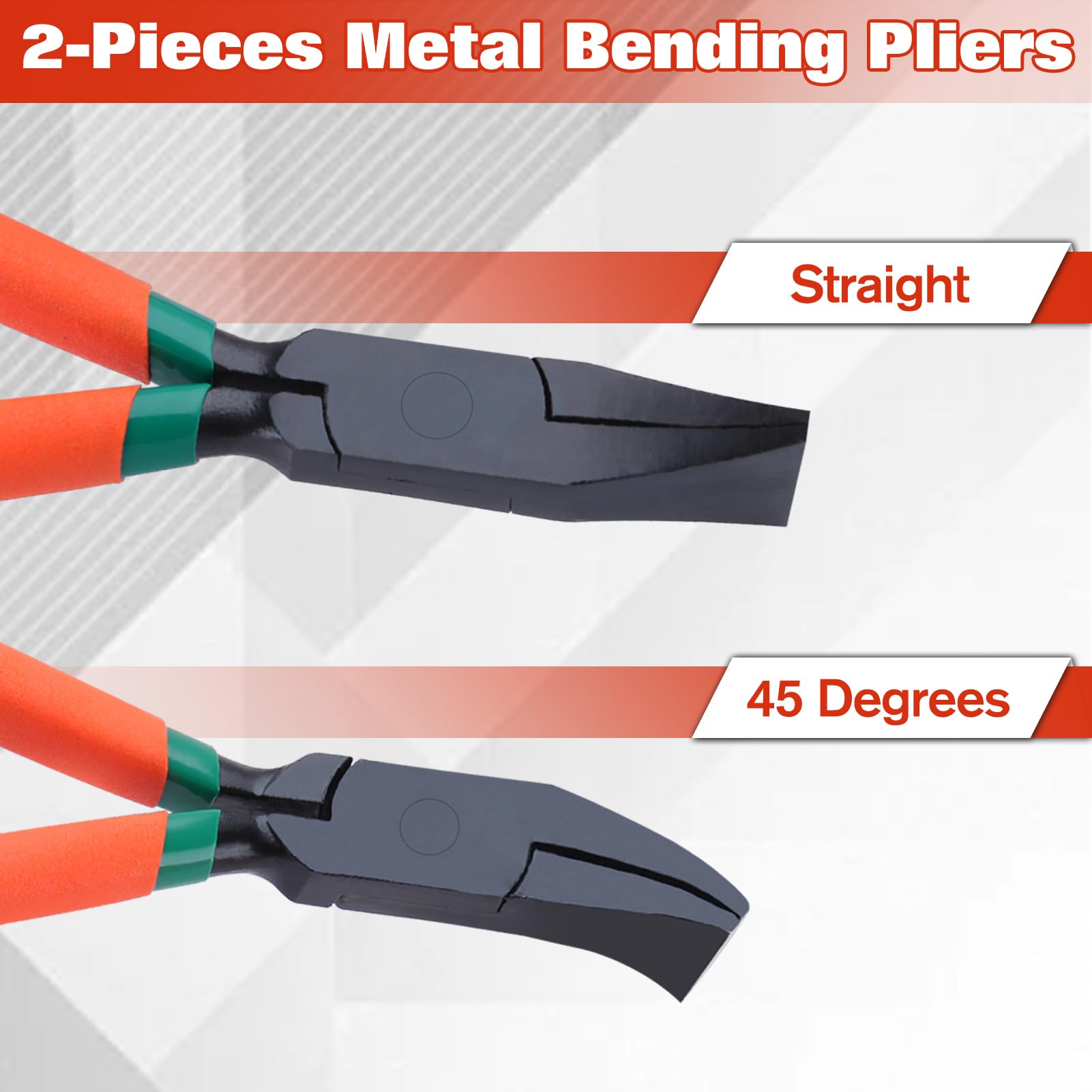 SPEEDWOX 2PCS 7-Inch Metal Hand Seamer Hand Seamers Sheet Metal Bending Pliers Set Sheet Seamer Form Edge Seamers Seaming Plier for Bending and Flattening Sheet Hand Tool - Image 3