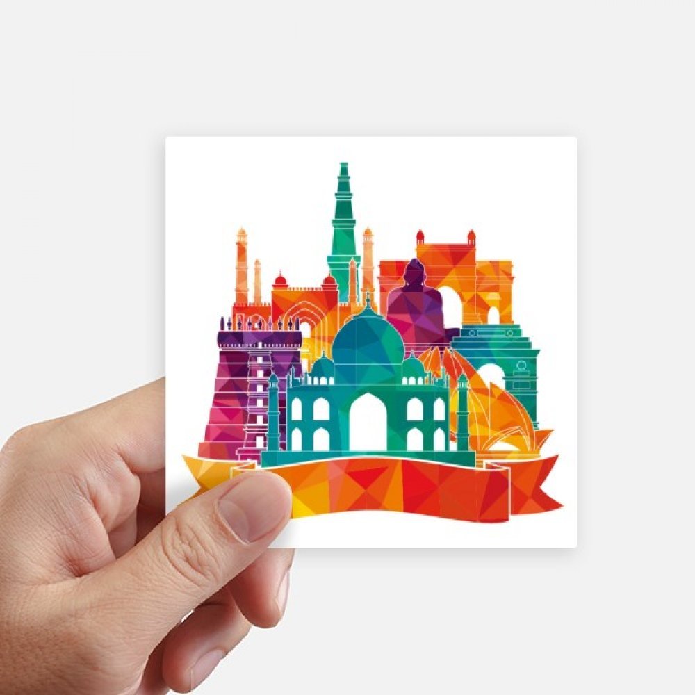 DIYthinker Culture Customs Architecture Landmark Sticker Square Waterproof Stickers Wallpaper Car Decal