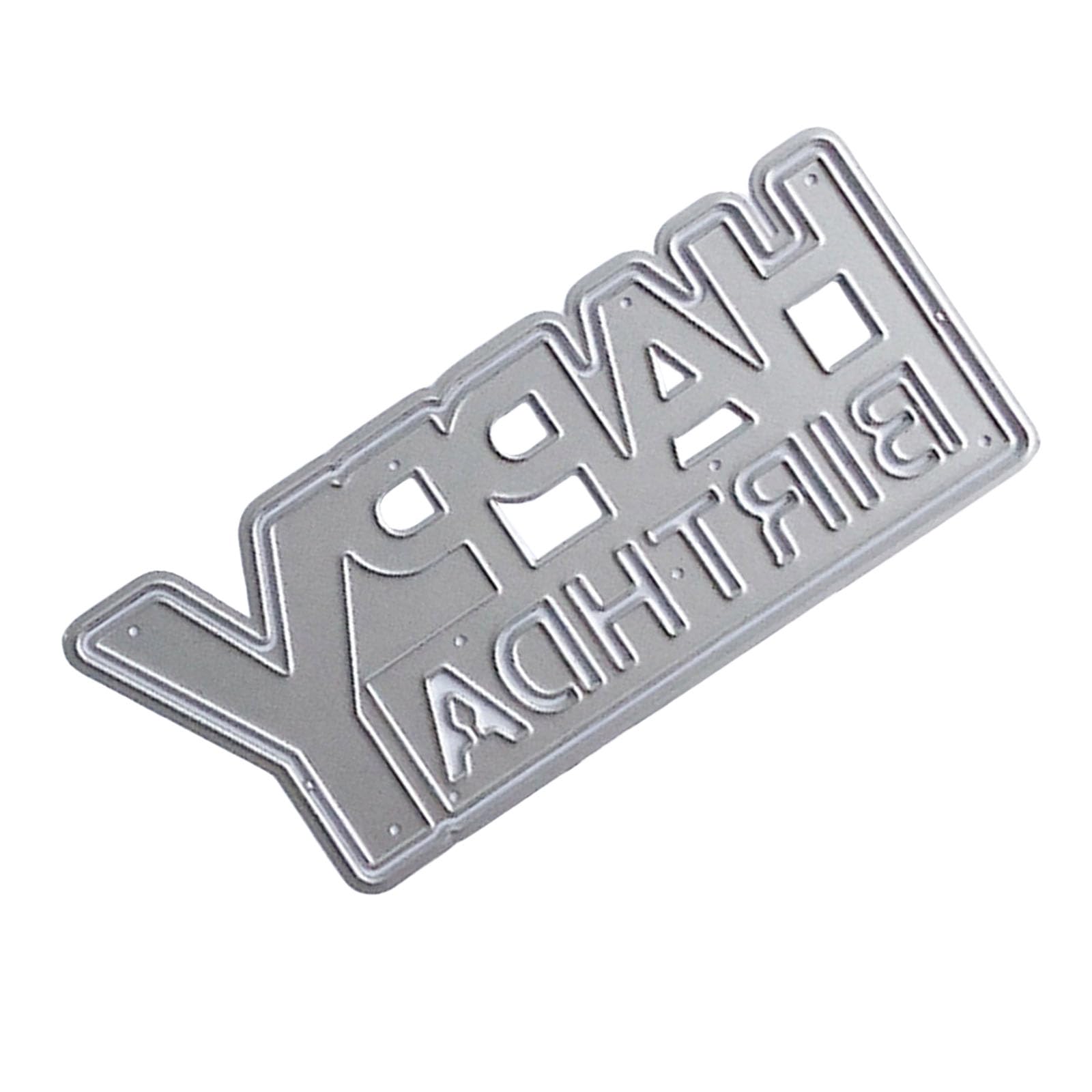 hogtnd Happy Birthday Metal Cutting Dies Templates Shapes Embossing Stencils Die Cut for Scrapbooking Card Decorations Happy Birthday Cutting Dies