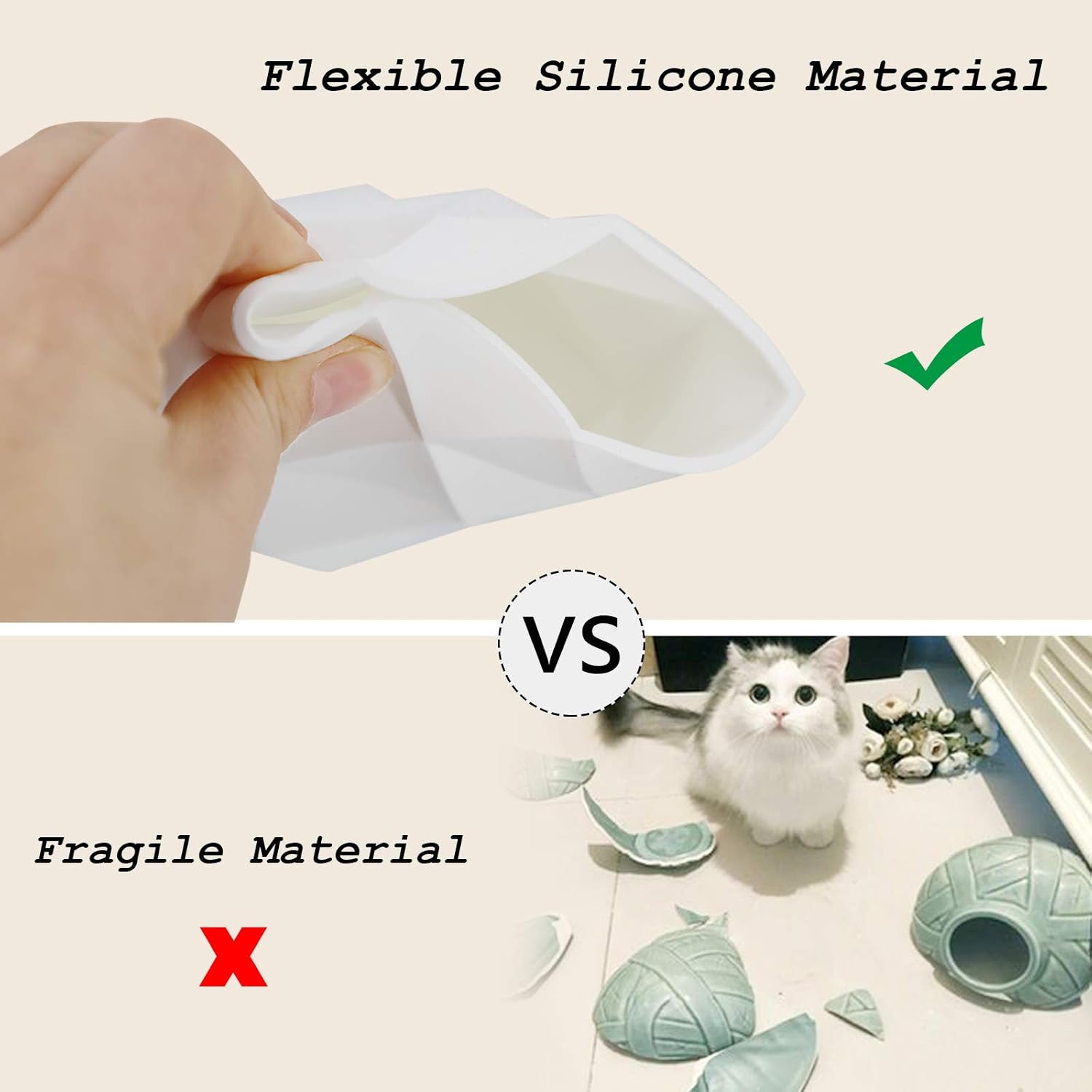 Creative Design Silicone Pen and Pencil Holder (White) : Office Products