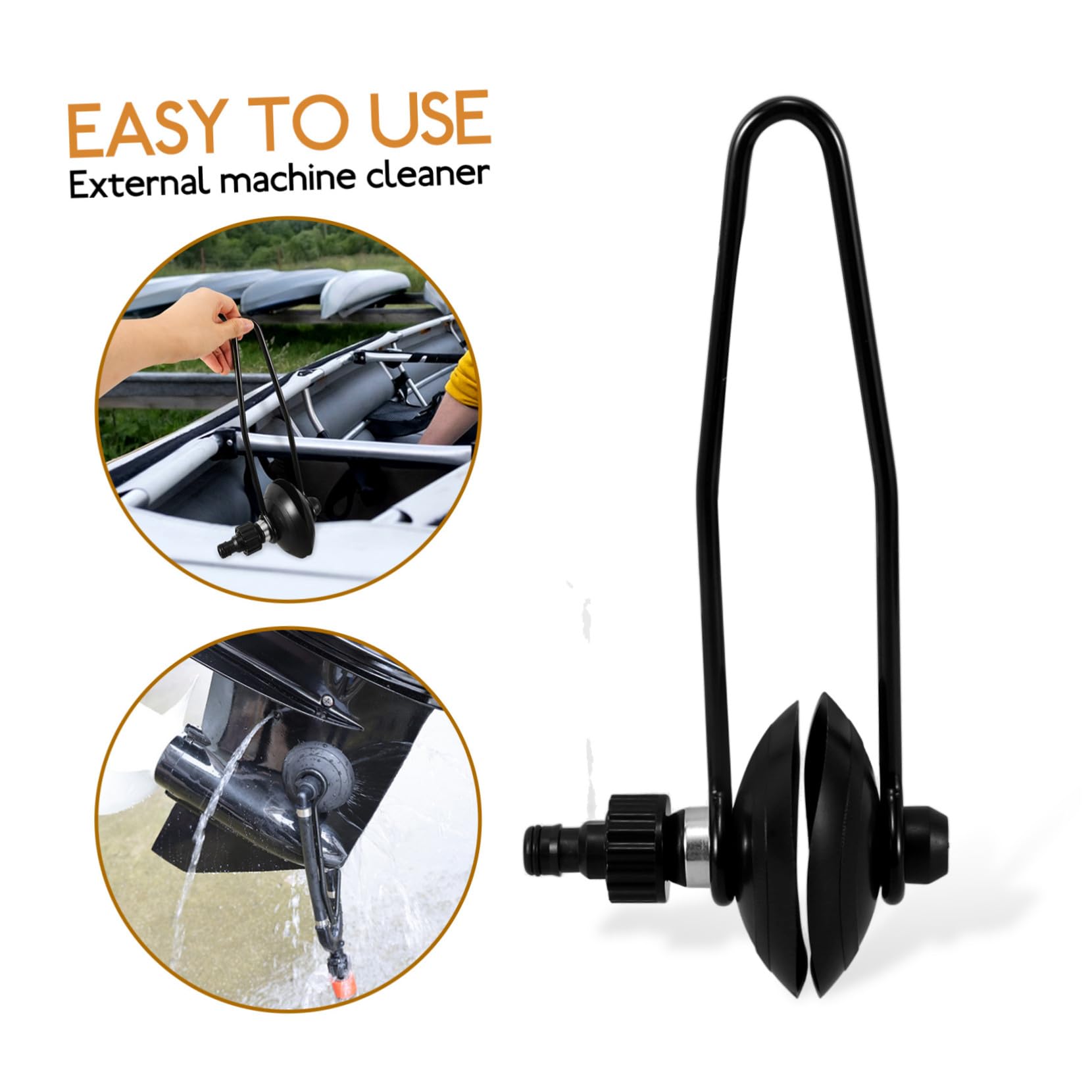 Toyvian Manicotto per Acqua del Motore Fuoribordo Dispositivo di Lavaggio per Motori di Barche Sostituzione Durevole per Cuffie Anti-Rumore della Barca Pulitore per Motori di Yacht